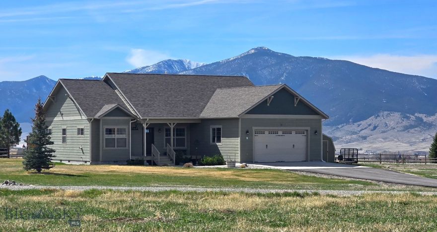 New Listing in the Heart of the Ruby Valley – Just Outside Sheridan, SW Montana.
     Nestled on 2.38 acres with irrigation water, this inviting home offers a thoughtfully designed split-bedroom floor plan with 3 bedrooms and 2 full baths. The spacious family room features a cozy natural gas fireplace and flows seamlessly into the kitchen and eat-in area, as well as a versatile bonus room—perfect for a formal dining space, game room, or home office.
     Set at the base of the Tobacco Mountains, the home is filled with natural light from expansive windows that showcase breathtaking views in every direction. Step outside onto the decks and enjoy true Montana outdoor living.  

Additional property highlights include:
  * Irrigation water (only $100/year fee)
  * Horses allowed
  * Located in the desirable Homestead Subdivision, featuring a large park and scenic pond frequented by ducks and geese
  * Natural gas and fiber optic internet for modern convenience
  * Approximately 1,705± square feet of living space
  * 25 GPM well and septic system
  * Insulated garage and yard shed included

    Outdoor recreation is right at your doorstep, with thousands of acres of Forest Service land just 5 miles away and Ruby River fishing access within 5–6 miles. Everyday conveniences—including groceries, dining, and a local favorite, Ruby Valley Brew, for a cold drink—are just a mile down the road.
    This property truly offers the perfect blend of comfort, convenience, and Montana beauty—too many features to list!  Call today for more information or to schedule your private showing. a