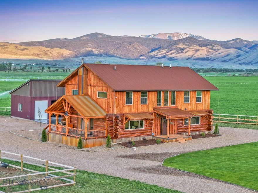 PRICED $150K+ BELOW RECENT APPRAISAL! Now offered at $999,000, This rustic, meticulously maintained home is where the Montana dream comes to life. Nestled on just over 7 acres in the breathtaking Ruby Valley, this beautifully crafted log home offers the perfect blend of rustic charm and modern comfort for anyone seeking a hobby farm, homestead, or simply a serene retreat surrounded by nature.

Set against the stunning backdrop of the Ruby Mountains, this 4-bedroom, 3-bathroom home is packed with features to embrace every season. Cozy up beside the wood-burning fireplace, unwind in the built-in dry sauna, or curl up with a good book in the lofted reading nook. The spacious kitchen is made for gatherings, with double ovens and ample room to cook for a crowd. A second living room showcases a dramatic vaulted staircase and panoramic windows framing views in every direction.

Step outside and take in the expansive Montana sky from your custom outdoor BBQ area—ideal for summer evenings under the stars. For the modern homesteader, the brand-new 3-bay shop offers heated space, a wood-burning fireplace, EV charging station, and 20/30/50 amp RV hookup. An additional 1-bay outbuilding provides storage for everything from boats and ATVs to farm equipment and tools.

The lightly covenanted land is well-suited for animals, gardening, or simply soaking in the peaceful rhythm of country living. Mule deer and antelope often roam nearby, enhancing the already spectacular scenery.

Recreation opportunities abound just beyond your doorstep. Access thousands of acres of BLM and state land less than a mile away—perfect for horseback riding, hiking, and exploring the majestic Ruby Mountains. Anglers will delight in Ruby Island’s fishing access just a half mile down the road, with even more access at the Ruby River bridge.

And when you're ready to explore the local charm, you're just minutes from historic Virginia City and an easy drive to Sheridan, MT—making daily essentials, dining, and community events all within reach.

Whether you dream of raising animals, cultivating a garden, or just escaping the hustle of modern life, 17 Tex’s Loop offers a rare opportunity to live the Montana lifestyle—peaceful, purposeful, and endlessly inspiring.

Seller is motivated, move into your Montana dream home before the end of summer!