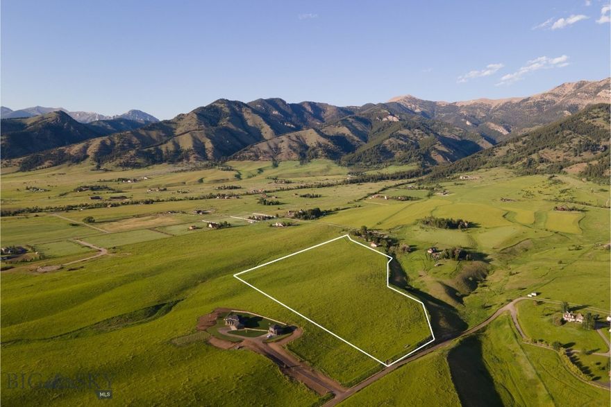 Welcome to 687 Glory Lane — a truly exceptional 20-acre estate opportunity nestled just off Sypes Canyon Road, where the Montana landscape opens wide and the views stretch endlessly. This pristine parcel offers sweeping, unobstructed vistas of the Bridger Mountains, Tobacco Roots, and Spanish Peaks, delivering a front-row seat to some of the region’s most iconic scenery.

This pristine land is part of Middle Cottonwood Zoning, and surrounded by an abundance of natural beauty. The land features a striking mix of gently rolling hills and level ground — the perfect canvas for a bespoke residence, private guest quarters, and an elegant barn or shop. With entitlements for one single-family home, one additional dwelling unit, and one shop or barn, this is an extraordinary opportunity to design a luxury retreat without compromise.

Enjoy the ultimate blend of seclusion and access: only 15 minutes to Bozeman Yellowstone International Airport and also only 15 minutes to the heart of downtown Bozeman. Here, luxury means waking up to sunrise over the Bridgers, entertaining beneath the wide western sky, and living immersed in nature, with every modern convenience just minutes away. 

There are few places where land, location, and limitless potential come together so seamlessly.

Build your Montana legacy at 687 Glory Lane.

Please ask your favorite real estate professional for additional information on the Already approved septic, possible house plans and more.