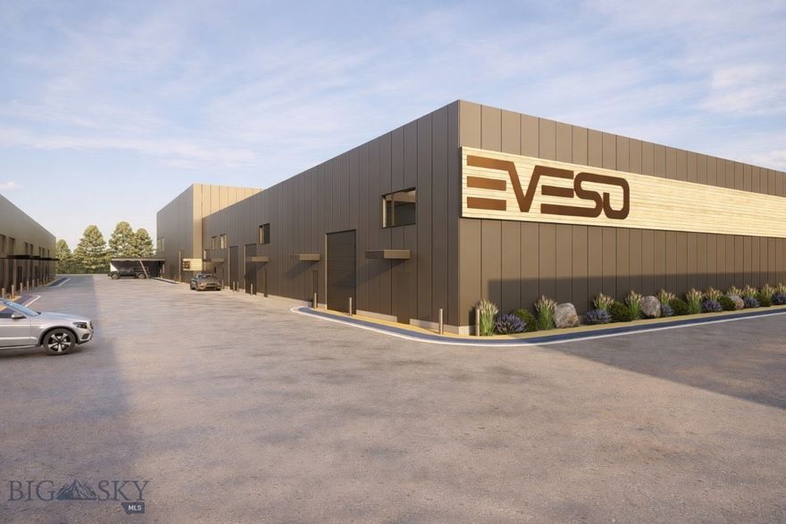 Introducing EVESO, Bozeman’s first & only private Auto & Outdoor Adventure Club, an exclusive, deeded garage condominium community designed for collectors, drivers, and outdoor purists who expect more than storage & demand a true lifestyle amenity. Conceived for Montana’s climate & crafted with discretion, security, and sophistication in mind, EVESO offers individually owned, highly specialized garage condos tailored to protect showcase, and support prized vehicles & equipment–from exotic & collector automobiles to performance trucks, motorsport rigs, and backcountry gear. A range of thoughtfully designed floor plans & sizes allows owners to select the scale that best suits their collection and ambitions, in a multi-vehicle compound with space for lifts, workshops, and lounge environments. Each unit is titled real estate, providing the permanence and security of ownership with the flexibility to personalize your space into a private showroom, workshop, or adventure headquarters. Accommodating 17-22 foot ceiling heights, integrated mezzanine levels and owner customizable interiors allow for lifts, lounges, offices, or curated display environments, designed to reflect the individuality of each owner. Beyond the garage, EVESO delivers a true club experience. Owners enjoy access to a refined Members’ Club & Lounge and a dedicated in-house support team providing professional maintenance and detailing, storage management, seasonal preparation and logistics. Engineered for year-round performance and absolute peace of mind, EVESO provides a secure, climate-controlled, 24/7 access environment, purpose built for those who view their vehicles not simply as transportation, but as passion and precision. Features include: commercial garage doors | Integrated mezzanine levels (per plan) | 150-amp individually metered electrical service | Finished restroom | Finished flooring with internal floor drains | High-efficiency LED Lighting | Fire suppression system | Individual mailing address & mailbox access onsite | Vehicle maintenance & detailing facility | Asset Management | Members’ Clubhouse, Lounge & Shared Common Areas | Logistic Concierge. EVESO is not just storage...it is ownership, community, and a refined home for your machines and pursuits.