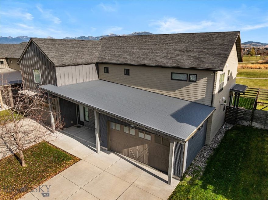 A rare opportunity to enjoy true park-side living with sweeping Bridger Mountain views. This beautifully designed three-bedroom, 2.5-bath townhouse was thoughtfully crafted to maximize both its setting and natural light, seamlessly connecting indoor living with the expansive park just beyond your backyard.

Impeccably maintained and in like-new condition, the home showcases custom detailing throughout, including bamboo flooring on both levels that adds warmth and continuity to the design. The main floor offers a bright, functional living space ideal for both everyday living and entertaining, with large windows that frame the surrounding landscape.

Upstairs, all three bedrooms are well-appointed, including a spacious primary suite featuring a private ensuite bath. A conveniently located second-floor laundry area enhances daily ease and livability.

Step outside to take in Montana’s stunning sunsets, with your backyard opening directly to a 7-acre park—an extension of your living space and a rare amenity.

Ideally situated just blocks from Gallatin High School and Meadowlark Elementary, and minutes from shopping, dining, and Downtown Bozeman, this location offers both convenience and lifestyle. Experience the ease and beauty of life on the park.