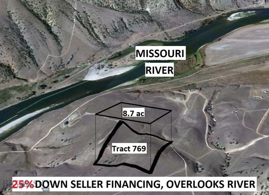 One-of-a-kind for the area is this 8.5-acre lot, with end-of-the-road privacy on the highest ground around with virtually a 360-degree views including overlooking the river, which is only ¼ mi airline away. Seller financing for asking price with 25% down, 5% interest, pick monthly payments in range of $1,000 to $1,500/month, lump sum payoff within 5 years.  Adjoining 9.6 acres also for sale as of Aug. 2025. Electrical grid nearby. Could develop a rainwater collection system in lieu of drilling well. No enforced covenants.  250’ lower elevation than international airport in Belgrade, only 40 min drive away, meaning winter snow accumulation is significantly less. Interstate Hwy to airport only 20 min away. 2024 property taxes were $954. Only ¼ mi hike to 4 mi of public land along river. Some indigenous wildlife is pictured. Last series of pictures are image & topo maps with GPS coordinates.  Use 46.07190,-111,40718 on Google Earth for detailed view of high point.  NOTE: seller took back this property from a defaulting buyer who left a great deal of debris on it.  Seller in the process of resolving this problem.