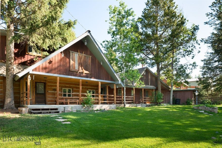 An opportunity to own this special "one of a kind" type of property is rare! Just minutes to the North Entrance of the magnificent Yellowstone National Park [the only entrance open year round], this could easily become a family legacy property, and still bring in some great income when the family is not gathering there. The property is close enough to the Park and to town to be convenient, but far enough away from the crowds to be able to attain pure relaxation and peace. And the drive is truly awe-inspiring. The main residence boasts 3 good sized bedrooms on the second floor, including a master bedroom with it's own bathroom, and another full bathroom, and laundry room. The main floor has an awesome kitchen with a roomy bonus pantry, and comfortably laid out dining area and family room. VERY welcoming porch to stroll over to the quite charming 1 bedroom additional dwelling unit. There is a super cool "writers" cabin where you can find inspiration to be creative with any projects in the works. So many other delightful nuances to check out, too numerous to mention! So come check EVERYTHING out in person. Soon.