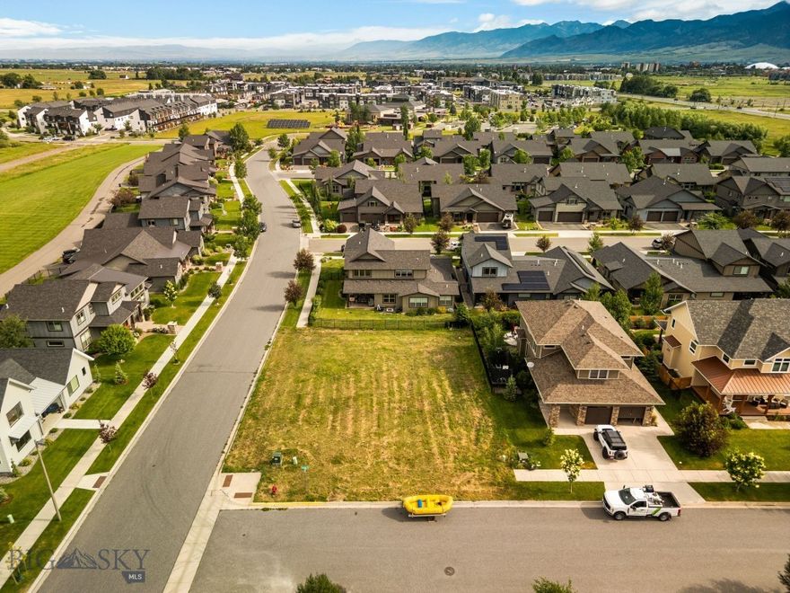 Prime corner lot available in South Bozeman’s premier Southbridge subdivision! This 7,570 sqft (.174 acre) parcel offers an ideal setting to build your dream single-family home. Enjoy southern exposure, mountain views, and a vibrant neighborhood with nearby trails, parks, and easy access to schools, shopping, and all that Bozeman has to offer. A rare opportunity in one of the area's most sought-after communities!