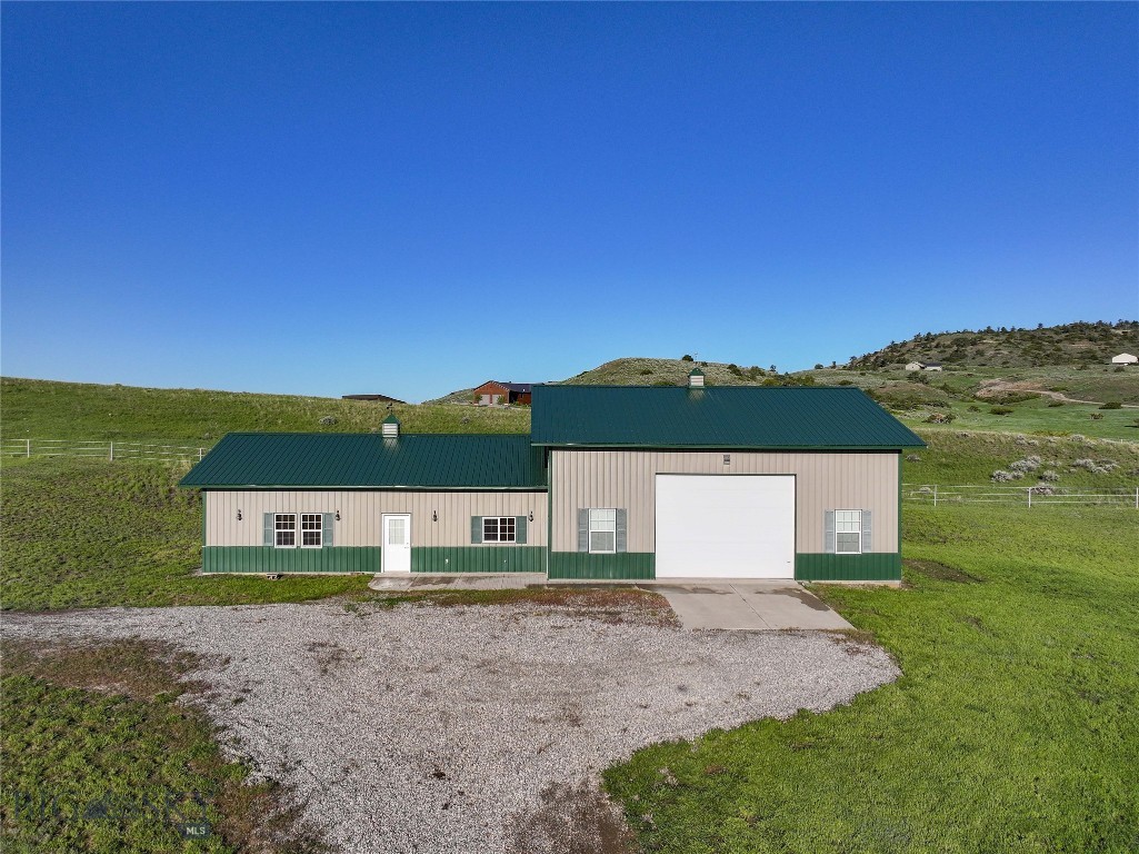 A rare find just outside Big Timber—this charming 1 bedroom, 1 bath home sits on 20 acres with expansive views in every direction. The single-level home (1200 sq ft) is attached to a large shop/garage (1600 sq ft), offering both comfort and functionality. Whether you're looking for a peaceful second home or the perfect low-maintenance permanent residence, this property fits the bill. Fully perimeter fenced and ideal for horses, there's plenty of space to roam and enjoy the outdoors. Just 2 miles from the Yellowstone River and only an hour to Bozeman, this location offers the best of Montana living with convenience and beauty.