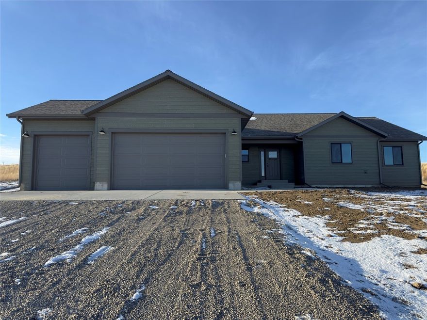 Step into this beautifully designed 3 bedroom, 2 bathroom home, nestled on over an acre of pristine land in Three Forks, MT. Enjoy wide open views from your back yard, this lot truly is a MUST SEE. This property features a functional office space, perfect for working from home, or maybe a baby room! The interior boasts quartz countertops, sleek laminate flooring, and stainless steel appliances. Enjoy peace of mind with a 1-year builder warranty, a 10-year structural warranty, and a custom water treatment and RO system included. Located in a friendly neighborhood, just a 30-minute drive to Bozeman and Canyon Ferry Lake, with Butte, Helena, and Ennis all less than an hour away. Indulge in local culinary delights with many legendary restaurants nearby. Don’t miss out on the opportunity to own this exquisite home.