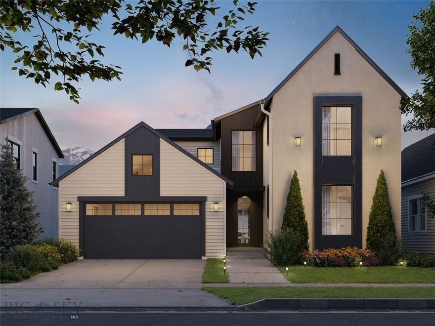 Welcome to The Bungalows at Blackwood Groves, where timeless charm meets modern convenience. These elegant homes offer thoughtful, high end finishes and spacious living areas with big views, blending classic design with contemporary flair. Plan 2 features 4 spacious bedrooms and three full bathrooms, as well as a beautiful open floor plan. Each residence boasts a fenced backyard, providing a private retreat for relaxation or outdoor gatherings. Discover a neighborhood designed with you in mind, where charming, diverse streetscapes invite exploration and neighborly camaraderie flourishes. Explore numerous neighborhood parks that are interconnected. The gathering spot is rooted in the Village Square and will have a great selection of places to eat, shop and have fun. You can get everywhere with ease, meet your neighbors and enjoy spending time outdoors on the community trails and sport courts, perfect for active lifestyles and leisurely strolls. The neighborhood is situated within an education hub, surrounded by top-tier elementary and middle schools, with Montana State University just a stone's throw away. Conveniently located, The Bungalows are just a short distance from Bozeman's historic Main Street, accessible via the scenic Gallagator Trail—a mere 10-minute bike ride away. Embrace the essence of small-town living in a setting designed for community connection and outdoor enjoyment. Welcome home to The Bungalows at Blackwood Groves—where life unfolds in perfect harmony.
