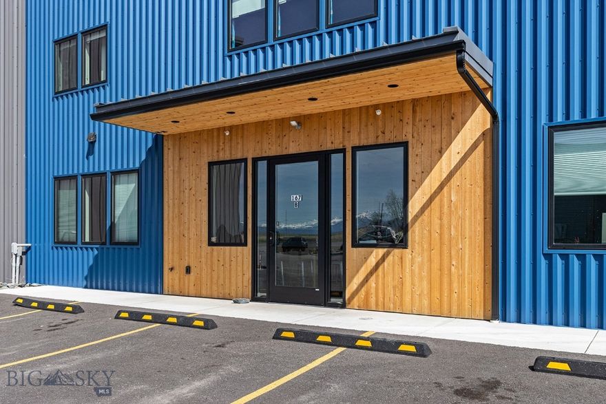 Prime warehouse building for sublease: approximately 9,570 SF, zoned mixed use in Bozeman's rapidly-growing west side.

Built in 2021, the building features a warehouse with office space on two floors.  (1) 20' roll-up door, (2) gas heating units.  The breezeway leads from the warehouse to a common reception area with windows, bathroom, kitchenette, storage closet, (2) private offices, a conference room, a 30' x 30' marketing and video production facility and a communications closet.

The 2nd floor contains (3) private offices, work bench, and an open work area with (6) cubicles.  There is a balcony overlooking the warehouse with steps down to the first floor.  Wifi service and video surveillance across campus.  Landlord pays snow and garbage removal.  Lessee to verify listing details for accuracy.  Note the other building (165 All West Trail) is also listed for sublease: MLS 401544.