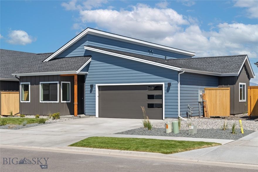 The 1,518 square foot Elkhorn lives beyond its mid-sized floor plan. Featuring a contemporary architectural design, the front door opens to a spacious foyer with a nearby bedroom that could easily serve as a home office. The open kitchen displays ample counter space, a pantry, and a generously sized island. The living room and dining area enjoy adjoining a patio. The spacious and private primary bedroom suite boasts a dual vanity
bathroom with a fiberglass standup shower and an oversized walk-in closet. The second bedroom is nearby the laundry room as well, rounding out this well-planned home.