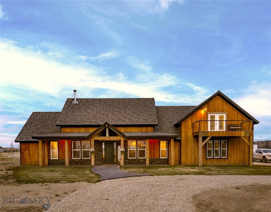 Looking for a place to call home? Look no further! This 3100+ sq ft home is the perfect dream home to call your own. With a spacious master suite including a jetted tub and shower, two downstairs bedrooms with a Jack-and-Jill bathroom and a spacious bedroom suite upstairs, there is plenty of space for the whole family! The kitchen is designed for entertaining and the roomy living area is great for relaxing with family and friends. The back patio is a delight on summer evenings and a fire pit and sitting area are sure to please on those crisp fall nights. This 1 acre lot has plenty of room to expand with a shop, outbuilding or garden area. Come create your Montana dream here!