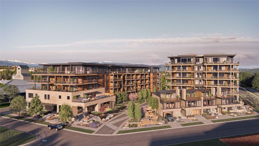 Introducing Bozeman Yards — Bozeman’s most exceptional new address and the highest standard of luxury construction available on the market. Perfectly positioned in the heart of the vibrant Mill Arts District on the Northeast side, Bozeman Yards offers an unrivaled living experience where world-class design, premium finishes, and curated amenities come together in a way that no other development in town can match. These architecturally striking condos feature elevated finishes inspired by Montana’s natural beauty, with oversized windows framing panoramic Bridger Mountain views - each interior space is matched with an equally appealing outdoor space designed for year-round enjoyment. Residents enjoy exclusive access to The Yards Club, a one-of-a-kind private spa and wellness retreat featuring a plunge pool, sauna, cold plunge, fitness studio, and owner’s lounge. With thoughtfully designed landscaping, nearby trail systems, and walkability to both downtown Bozeman and Story Mill Park, this is the most connected, design-forward, and amenity-rich living experience available. Reserved parking, private storage, and a community-focused design complete the vision—Bozeman Yards is truly defining a new standard of excellence. Bozeman Yards unit 201 is a premier corner unit with 3 bedrooms and 3 bathrooms featuring the highest level Penthouse level finishes. With dual primary suites, wet bar with wine fridge and statement corner fireplace, this residence is designed for comfortable living and stylish entertainment. a Wolf appliance package, heated bathroom floors, designer light fixtures and a stunning full-slab kitchen backsplash set a new standard for luxury living in Bozeman.  Call today to learn more about Bozeman Yards!