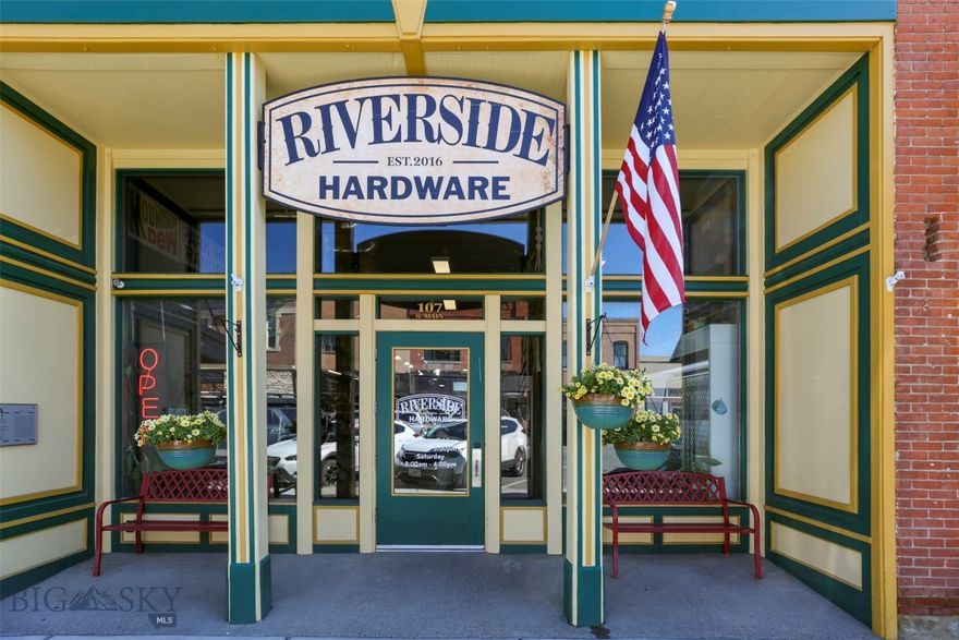 This historic and distinct 1885 building is in the high traffic area in beautiful downtown Livingston Montana. This offering is for land and building and does not include the hardware store. The building has 2,825 square feet on the main level, 3,000 square feet in the finished basement and 1,236 square feet on the second level. Currently used entirely for retail, this building could be utililized in a variety of ways depending on your needs. Shown by appointment. Call your Broker or agent for a showing.