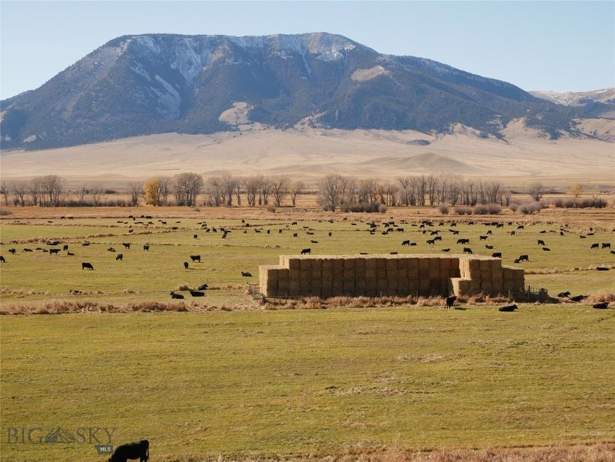 The Wolfe Hereford Red Rock River Ranch is a 2,080-acre high production operation that includes 840 deeded acres along with a combined 1,240 acres of State and BLM grazing lease. Located near Dell, MT sitting at 6,004’ of elevation, the ranch combines senior water rights, high alpine grass, and good stocking density to provide the owner with a high quality stand-alone ranch or a wonderful addition to an already existing operation.

Historically the Ranch has run 400 AUM, and 600 AUM throughout the seasons with added summer grazing.  The lush flood irrigated hay meadows produce rich, dense grasses that pack on pounds.  Around 500 of the 840 deeded acres are irrigated, with 420 being under flood irrigation and 80 acres watered by wheel line.  Owner stated production of 2 tons of hay per acre provide ample winter grazing feed. Irrigation and stock water rights are procured from the Red Rock River as well as Wolfe Springs.  High flow rates and senior water right positions help keep the ranch green and in production.

The Red Rock River flows through the property for about 1.5 miles.  Known as one of the best fisheries in Montana the Red Rock contains some of the biggest brown and rainbow trout in the state.  Not only are the fish good sized, but they rarely see any fishing pressure.  Limited access to this stretch of the river makes it hard for the general public to wet a fly. Wolfe Springs traverses about 2,000’ from its source just outside the property boundary and tumbles into the Red Rock just downstream of the house.

The ample water features also attract ducks and geese.  Flocks of birds take up residence on the ranch and when the cold weather hits, the spring water attracts migrating birds throughout the season.  White-tailed deer bed up in the river bottom and feed out into the hay fields, and the occasional elk and moose also call this ranch home.  

A modest ranch house was built in 1912 and has 4 bedrooms and 2 bathrooms.  An updated furnace and new fireplace keep it warm and cozy in the winter.  The home rests above Wolf Springs and new flooring has been laid on the main floor creating a warm and welcoming atmosphere.  A hired hand or guest quarters is operational for staff or guests.

Working corrals and additional ranch infrastructure, along with improved fencing, easy swinging gates, and end of the road privacy make the Wolfe Hereford Red Rock River Ranch one of the nicest and refined ranches to hit the market in Montana in some time.