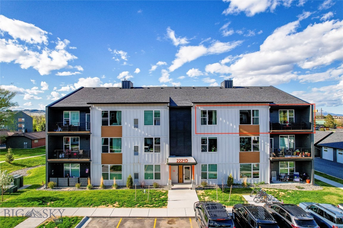 Welcome to Unit 128 in Building 2221D at The Flats at Yellowstone Bend, a stylish and lightly lived-in 2-bedroom, 2-bathroom condominium offering comfort, convenience, and modern finishes in idyllic Livingston, Montana. Step inside to find 9-foot ceilings and a bright, open-concept layout with laminate flooring throughout the main living areas. The contemporary kitchen is beautifully appointed with quartz countertops, stainless steel appliances, and ample Shaker style cabinetry, making it a great space for cooking and entertaining. The unit also includes a like-new Maytag washer and dryer that will convey with the sale, and air conditioning ensures year-round comfort. The primary suite features a spacious bathroom with a ceramic tile shower, while the second bedroom and full bath provide flexibility for guests, a home office, or family. The covered south-facing balcony offers views of Livingston Peak and the surrounding mountains. This unit includes a garage, a valuable amenity not included with all condos in the development. Every unit receives access to a storage closet on each floor, while this condo has one of the few larger-than-average closets associated with it. Select furnishings are available for purchase outside of the sale, offering a move-in-ready option or added flexibility for vacation homeowners. Located just minutes from Interstate 90, this home offers easy access to Bozeman for commuters, while being nestled near the Yellowstone River and surrounded by Montana’s unparalleled natural beauty, perfect for outdoor enthusiasts. Whether you’re a first-time homebuyer, looking for a low-maintenance lifestyle, or seeking a vacation getaway, Unit 128 is a must-see. This turn-key condo is ready for its next owner—schedule your showing today! A video walkthrough of the condo is available upon request from the listing agent, Chip Njaa, broker with Keller Williams Montana Realty in Livingston.