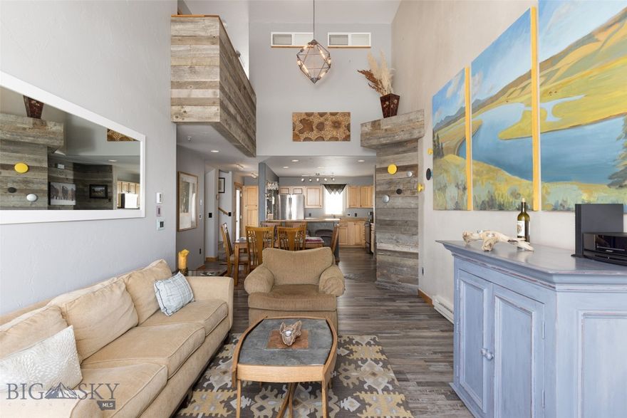 Discover 15 Spotted Fawn Court. This delightful condo is ideally positioned in the sought after Deer Run Condos in the Meadow of Big Sky, Montana. The well cared for condo features beautiful, reclaimed wood accents, and offers a seamless blend of comfort, charm, and convenience. With 3 bedrooms plus loft space converted to an enclosed sleeping space with closet cabinetry (sleeps like a 4 bedroom) and 2 bathrooms, there is spacefor everyone. The generously sized residence is spread over 3 levels - including an attached, oversized garage, with fantastic storage solutions - this property ensures both functionality and flexibility to suit your needs. With an attractive price tag, this inviting condo presents a compelling opportunity to own in Big Sky while still delivering easy access to Big Sky Town Center and beyond. Embrace an active Big Sky lifestyle with convenient access to nearby biking and hiking trails in the summer and cross country and alpine ski trails in the winter. Nestled in the back row of the complex, this lovely property provides a tranquil setting, with the forested hillside as your backdrop. Are you ready to experience the adventure, access, and freedom that define the mountain lifestyle at 15 Spotted Fawn Court? Arrange a private showing today.