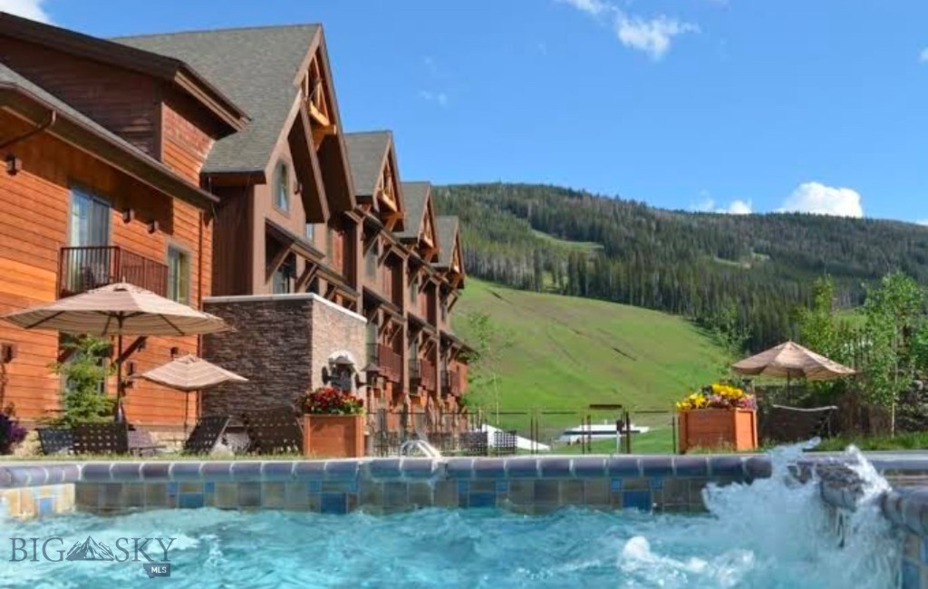 Location, location, location! Ski-in-ski-out studio condo, sleeps 2-4 at the best on the mountain condo complex—the Village Center. Pool, hot tub, gym, beautiful lobby all onsite. All furniture and amenities included with the unit. Seconds away from 3 chairlifts, the mountain mall, lots of restaurants/ bars and all the action. This unit offers a sizable private heated deck, ski locker, and is on the same floor walk out to skiing, gym, additional full bathrooms, pool and hot tub. Most units don’t offer that! The deck additionally offers views of Andesite mountain and the main mountain square. Enhance your life by owning a piece of the Big Sky that’s easy to both use and rent. Rents have doubled over the past 10 years covering HOAs and taxes with enough left over to buy season passes and a lot of nice dinners out! This unit will most likely see continued appreciation given its unique location and proximity to all the amenities you want. Owner pets permitted also!