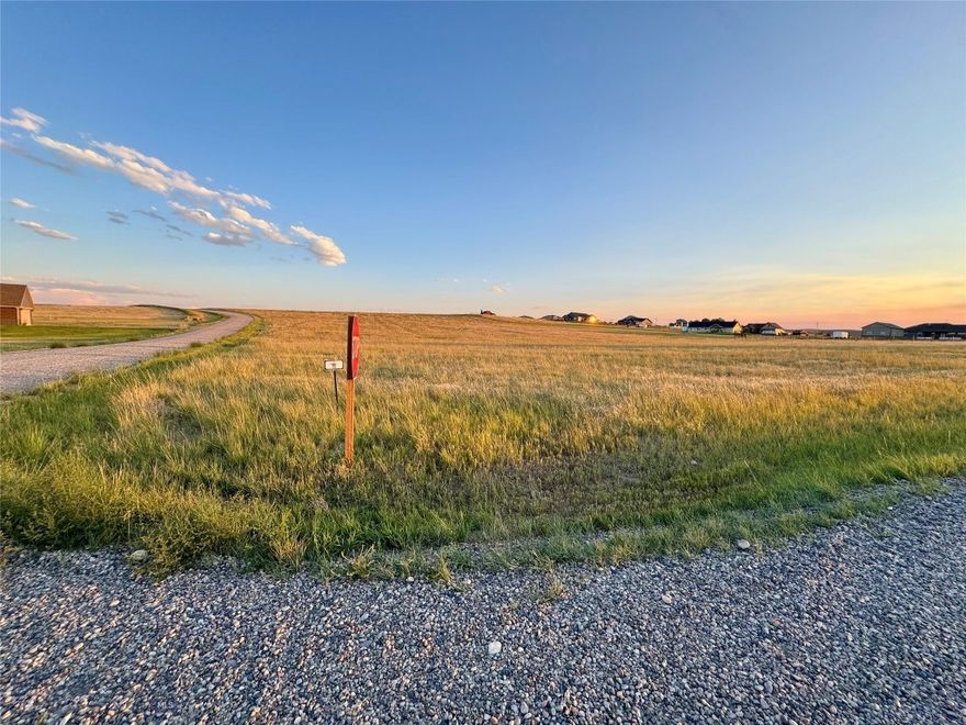 PRICED TO SELL! Beautiful Corner Lot in Morning Sky Neighborhood, Three Forks, MT
•  Location: Lot 76, Morning Sky Neighborhood, Three Forks, MT
•  Description: This stunning 3-acre corner lot offers a picturesque setting with a gentle low slope, perfect for your dream home. Currently featuring expansive open views and bathed in golden sunlight, the property provides breathtaking vistas of the surrounding mountain ranges, including the Bridger Mountains and Spanish Peaks, visible from various vantage points across the lot. Photos were taken from 3 of the 4 corners of the lot, showcasing its full potential. This spacious lot is ready for your custom build.
•  Features: 3 acres, corner lot, low slope, scenic views of Bridger Mountains and Spanish Peaks, peaceful rural setting.