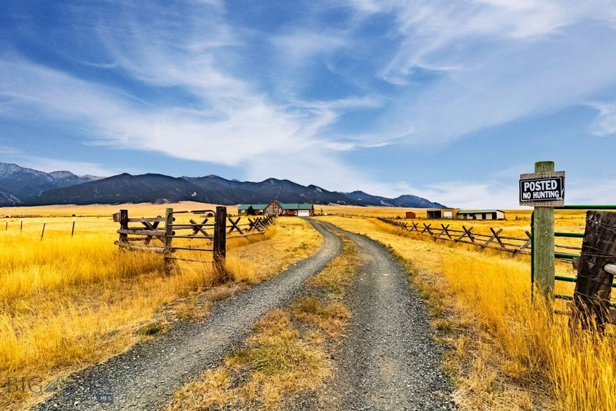 Welcome to 12 Bench Rd in beautiful Whitehall, Montana! This stunning 3-bed, 2.5-bath home sits on over 45 acres with panoramic mountain and valley views. Built in 2005, it blends rustic Montana charm with modern comfort—featuring vaulted knotty-pine ceilings, large picture windows, and an open-concept living area perfect for entertaining. The spacious kitchen offers plenty of storage and workspace, while the inviting living room centers around a cozy wood stove. The primary suite provides a peaceful retreat with a private bath and a walk-in closet. Outside, enjoy a fenced and cross-fenced property ideal for horses or livestock. A large shop offers room for projects, storage, or equipment. Located at the end of a quiet road, this property delivers privacy, big skies, and true Montana living—just minutes from town amenities.