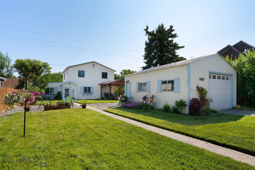 Enjoy privacy, beauty, and convenience in this welcoming Livingston home, set back from the street in a lush, park-like setting with vibrant gardens and a manicured lawn.

Inside, generous living spaces support both everyday comfort and easy entertaining. The main bathroom has been completely remodeled down to the studs. A half bath with main-floor laundry is attached to a bedroom for added flexibility. Upstairs, you’ll find three well-sized bedrooms, including a comfortable primary bedroom with a walk-in closet that features a plumbing stack for a potential future second bathroom.

The living room is ready for a gas fireplace with a gas line already installed. Outside, a charming gazebo offers the perfect spot for relaxing evenings or summer gatherings.

Located just minutes from schools, shopping, parks, and the Yellowstone River, this home combines peaceful surroundings with everyday convenience in one of Livingston’s desirable neighborhoods.