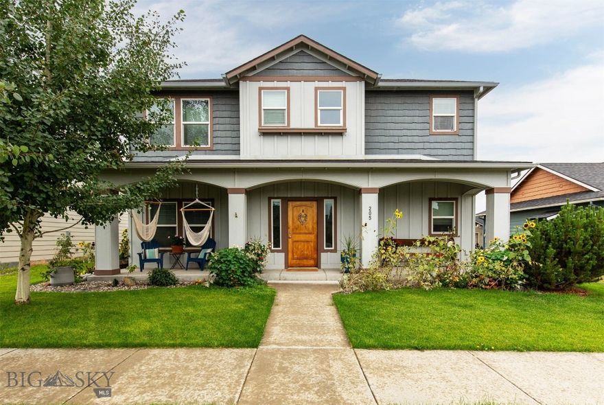 Welcome to this spacious and inviting home in the heart of Norton Ranch, one of the larger floor plans in the neighborhood! Located on Bozeman’s desirable west side, this 3-bedroom, 2.5-bathroom home with a main-floor den offers the perfect mix of comfort, style, and convenience.
The open-concept main floor flows seamlessly from the living and dining areas into the kitchen, which features granite countertops and hickory cabinets. Cozy up by the fireplace in the living room or gather with friends and family in this bright, welcoming space. The den on the main floor adds flexibility for a home office, playroom, or guest space.
Upstairs, the expansive primary suite is a true retreat with a dual vanity bathroom, soaking tub, stand-up shower, and an oversized walk-in closet. Two additional bedrooms share another full bathroom.
The home comes complete with Solar Panels, air conditioning, underground sprinklers, and a 2-car garage providing extra storage for your vehicles and toys. Step outside to enjoy room to play, garden, or relax under Montana’s sunny skies. With parks, schools, shopping, and restaurants just minutes away, this home offers both community and convenience.
Come see why this standout home is the perfect place to settle in—you’ll feel right at home the moment you walk in!