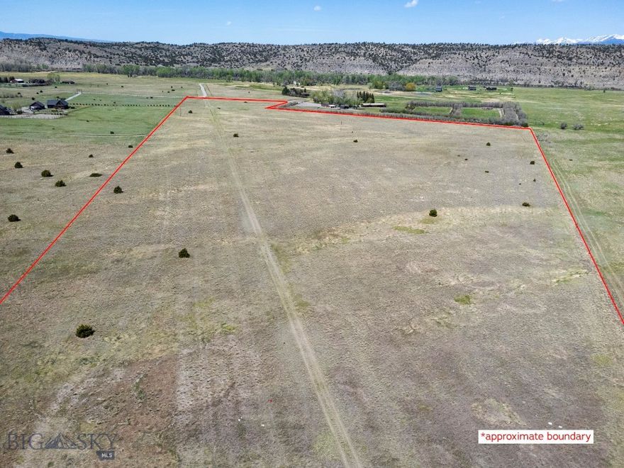 Just fifteen miles northeast of Livingston, this 31.8-acre parcel sits in the heart of Shields and Yellowstone River country, where the big sky opens up and Sheep Mountain and Livingston Peak frame the horizon like a painting you never get tired of.
The land is as practical as it is beautiful. Nearly level throughout and three sides already fenced, it's tailor-made for horses and wide-open living. One of the last undeveloped parcels in this quiet, well-established neighborhood. Minimal covenants, no HOA, no dues, just the freedom to build on your terms.
The infrastructure head start is significant. A producing well already on site, logged at 30 gallons per minute, takes one of the biggest unknowns in rural land ownership off the table.
Access is via a private gravel road off Highway 89, maintained and plowed cooperatively by a small group of country neighbors. The Highway 89 Bridge fishing access is right around the corner for launching a drift boat on the Yellowstone, and subdivision owners hold an easement providing direct river access as well.
Livingston is a rustic town, a historic western community with galleries, restaurants, a farmers market, and a character that Bozeman, just 45 minutes west, has been slowly losing to growth. Here, you get the amenities without the noise, crowds, and traffic.
Peaceful, private, and ready. This is Montana the way people picture it when they close their eyes.