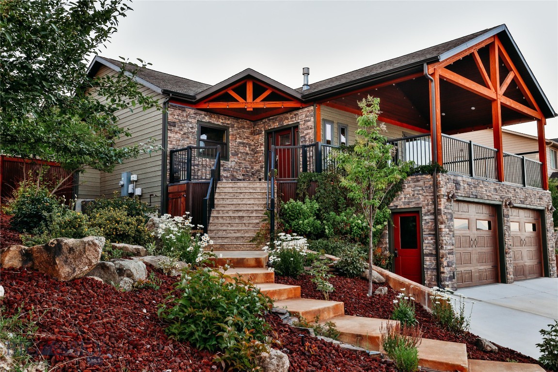 Now offering this South Hills Executive-Style Home with upper level timber architecture and stunning views of The Sleeping Giant and the greater North Valley. The home features a Gourmet Kitchen with Induction Stove, 10' Granite Bar Countertop, Pantry, and custom cabinetry. The formal living room highlights the gas fireplace supported by a Solid Slab Live-Edged Black Walnut Hearth. Your favorite part of the day will be spent on your massive 14x28 Foot - Tongue & Grove Vaulted Ceiling Covered Deck overlooking the Helena Valley. The home offers 3 Bedrooms & 3 Full Baths. A generous Master En-suite, Second Bedroom and Bathroom and Laundry are on the Main Floor. The Lower Level hosts the Media Family Room, third bedroom, utility room, and access to the oversized tuck-under double garage. Additional amenities include lush landscaping, forced air, an active radon system, and security system. This is a turn key residence in exceptional condition. Schedule your tour today.