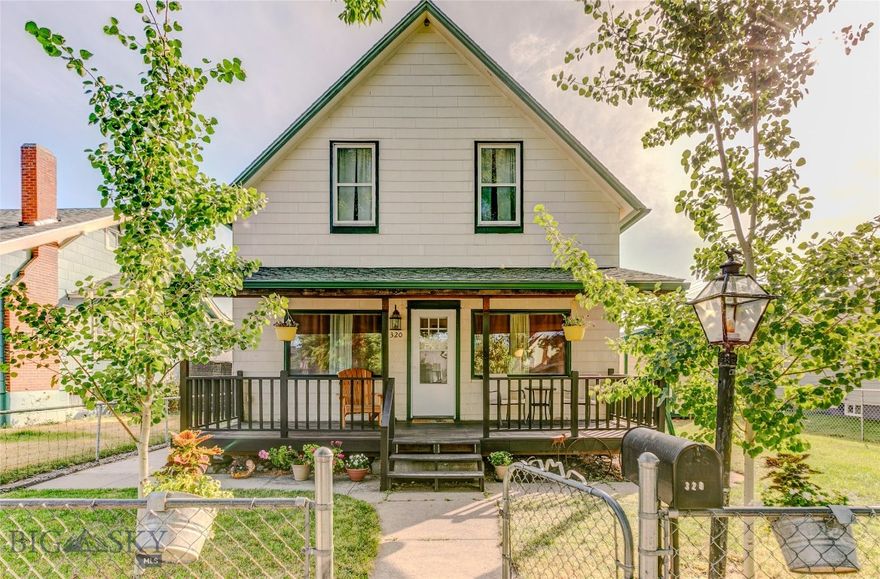Welcome to this charming 1908 home in historic Livingston, ideally situated on the picturesque, tree-lined 300 block of North 2nd Street. From your front yard, take in stunning views of the iconic Livingston Train Depot framed by majestic mountains.

The main level features a thoughtfully remodeled bedroom and bathroom, along with a homey kitchen, dining room, and inviting living space—blending vintage character with modern comfort.


Set on a generous 7,000 sq ft lot, this updated 3-bedroom, 2-bath home offers timeless appeal and practical upgrades. A standout feature is the oversized 960 sq ft two-car garage, built in 2017, with tall ceilings, a durable metal roof, and a seller-owned solar array—ideal for trucks, tools, and all your Montana gear.