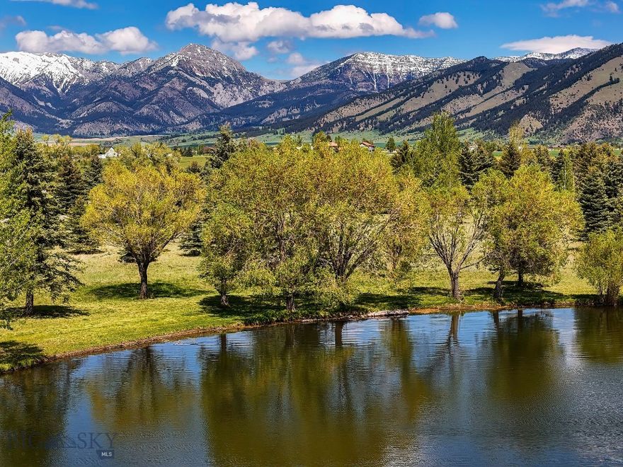 Located within the peaceful Bridger Lake Meadows subdivision, this 1.277± acre lot offers a rare opportunity to create your dream property. Overlooking the stunning lake at Bridger Lake Meadows, the property also includes private access to a 25+ acre nature park and the East Gallatin River—perfect for those who appreciate both beauty and outdoor recreation.

Ideally positioned just 10 minutes north of 19th Avenue in Bozeman, this homesite provides the perfect balance of quiet living and convenient access to city amenities. With sweeping views, access to trails and riverfront spaces, and a prime location close to Bozeman, this property represents an exceptional piece of Montana living.
