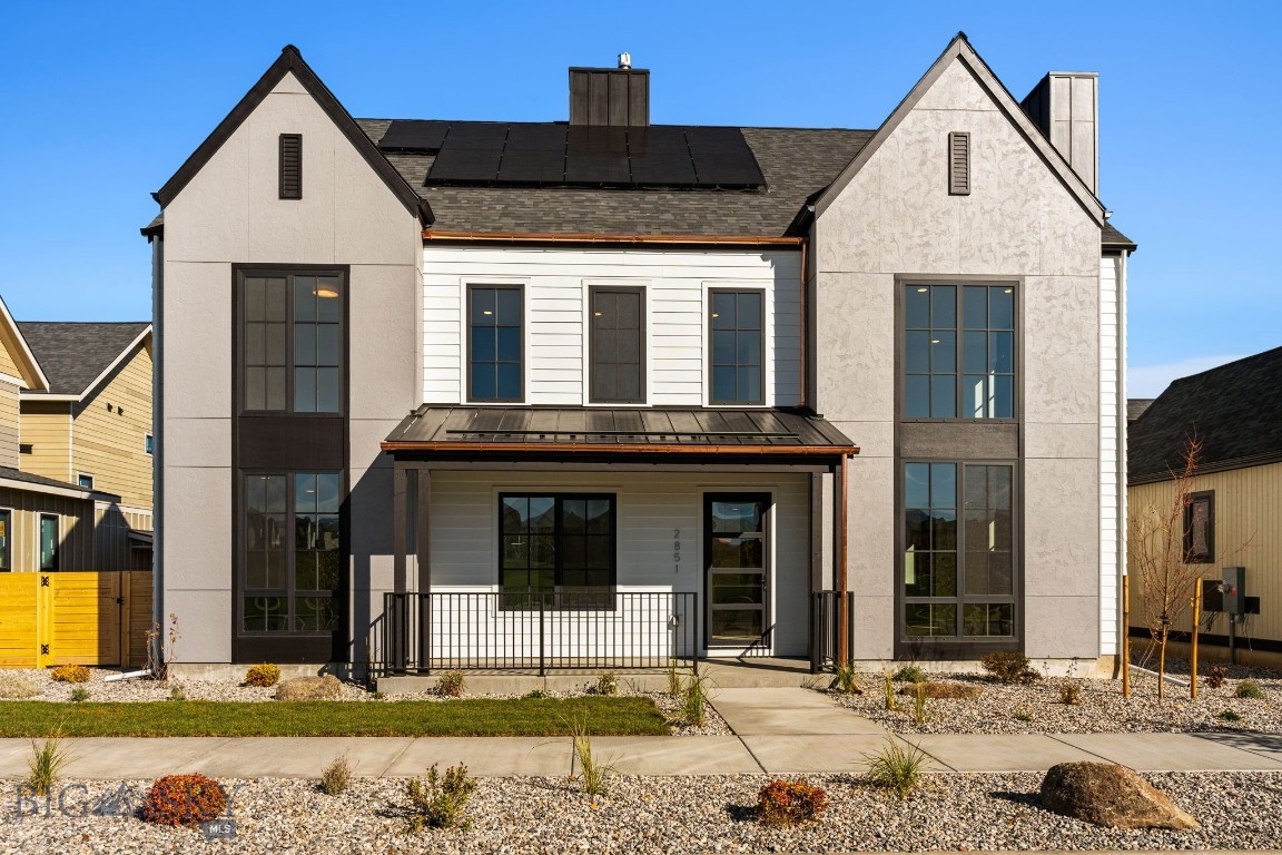 Experience modern luxury in this newly completed Glede Signature Home, offering 5 bedrooms and 3.5 baths across 3,483± SF of thoughtfully designed living space. This three-story residence blends contemporary design, premium finishes, and energy efficiency on a south-facing, park-front lot in Bozeman’s sought-after Gran Cielo neighborhood.
A 594± SF accessory dwelling unit (ADU) sits above the three-car garage and can be accessed privately through the garage or conveniently from the home’s second floor. One of the garage bays is designated exclusively for the ADU, providing flexibility for guests, rental income, or multi-generational living.
The main-level primary suite features a spacious walk-in closet and an adjacent den or office for added versatility. Interior highlights include Euro-style Innotech windows with tilt-and-turn functionality, Haro engineered wood flooring from Germany, GE Café appliances, heated floors with toe-kick lighting in the primary bath, and upgraded soft-close cabinetry throughout.
Additional features include solar, a pre-wired EV charger, Bryant Energy Star-rated HVAC systems, and covered front and rear outdoor living spaces designed for year-round enjoyment. Residents also enjoy Gran Cielo’s state-of-the-art park, complete with a pump track, climbing wall, ping pong tables, and walking paths.
With only five Glede Signature Homes ever built, this is one of the final opportunities to own a premier park-front residence in one of Bozeman’s most desirable communities.