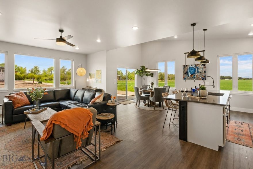 Condo living with truly unforgettable views.
Opportunities in this boutique community are rare—just eight residences, quietly positioned in one of Bozeman’s most desirable settings. Located steps from Monforton School and bordering expansive farmland, this home offers the feel of country living with immediate access to trails, and minutes to downtown Bozeman, easy drive to Big Sky, and everyday conveniences.
Lightly lived in and utilized only as a short-term rental, the condo presents in excellent condition. The main level is filled with natural light, featuring a bright, open-concept living, dining, and kitchen area, along with a convenient half bath—designed for both comfort and functionality.
Upstairs, a well-planned layout includes two bedrooms plus a spacious primary suite, an additional full bathroom, and laundry.
The outdoor setting is where this property truly separates itself. A generous shared green space extends beyond the home, while the private patio captures unobstructed views across open farmland, with Black Bull Golf Community nearby and the Bridger Mountain Range rising in the distance—creating a setting that feels expansive, peaceful, and distinctly Montana.
It's not just any condo!
The perfect home, second home, lock and leave, or lock and stay. Schedule your showing today. *This is a short term rental, showings allowed when property is vacant.