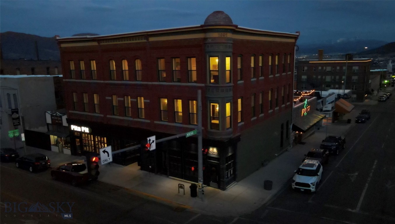 Welcome to the historic Stephens Hotel Building, an exceptional investment opportunity located in the heart of Uptown Butte, MT. This beautifully renovated property combines modern amenities with charming historical features, making it a rare gem in a prime location. With 10 newly renovated apartments, tw0 established restaurant leases, and an additional commercial space available for lease, this building is poised for both immediate income generation and long-term appreciation.
Situated at the bustling intersection of Park St and Montana St, the Stephens Hotel benefits from high traffic and visibility, making it an ideal location for both residential and commercial tenants. Uptown Butte is known for its vibrant community, rich history and a diverse array of shops, restaurants, MT Tech university and cultural attractions.
The building has undergone a complete transformation, with meticulous renovations that honor its historical character while incorporating modern conveniences. The entire building has been completely updated including plumbing, electrical system, heating and much more!
The second and third floors of the building feature ten newly renovated apartments, each designed with modern finishes while retaining the original architectural details that make the Stephens Hotel Building unique. The apartments range in size and layout. Common laundry on the second and third floors for tenants. Each unit boasts spacious living areas with abundant natural light, modern kitchens equipped with stainless steel appliances, stylish bathrooms with high quality fixtures, beautifully restored original woodwork and en-suite laundry units in select units.
The main floor of the building is home to two established restaurant leases, both of which had been renovated. The restaurants are designed with inviting atmospheres, showcasing a blend of modern aesthetics and historic charm. In addition to the existing restaurant leases, there is a vacant space on the main floor ideal for another commercial tenant.
This property presents a unique opportunity for investors looking to acquire a multi-use building in a high traffic area. Don't miss your chance to own a piece of Butte's history and be a part of its bright future! Schedule a tour today!