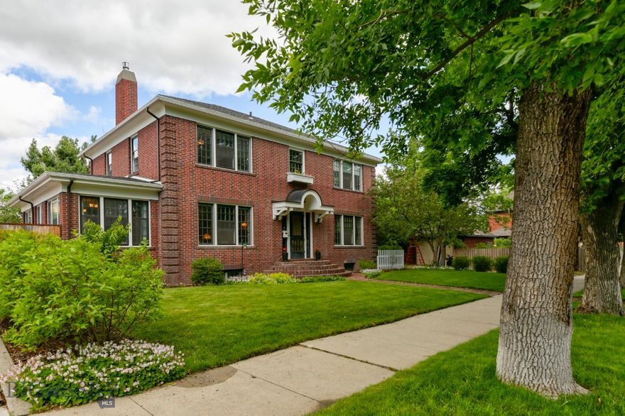 Remarkable home in the heart of Livingston.  Stately 4 bedroom, 2.5 bath home with updates where you would want them, and original features where they should be.  Natural light filled home was designed by the renonwed architect Fred Willson from Bozeman. Willson designed many buildings that are on the National Register of Historic Places. He designed the Ellen Theater, The Baxter Hotel building, and many stately early homes in Bozeman.  The original 1919 blueprints stamped by Willson are still tucked into a nook in this home.  These owners have  lovely and thoughtfully updated some areas including the  kitchen, two full bathrooms, added a gas fireplace insert, a stone backyard patio, hot tub, and used professional landscaped designs. The 4 bedrooms are all on the second level with 2 full baths. The second floor NE bedroom was labeled 'Sleeping Porch' by Architect Willson, with the idea that you would open the  two walls of windows and let the night breeze cool you. It is a lovely room. Single garage is accessed off the alley and the basement is a walkout with access to the alley/backyard.