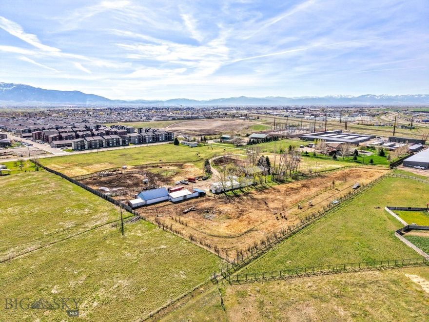 Situated less than five minutes from downtown, this 10ac parcel in the rapidly expanding westward city limits of Belgrade offers a unique opportunity for development. Currently zoned CL (Community Living) and surrounded by brand new single family (Cloverleaf Meadows) and high-density communities (Altitude Apartments), 225 Bolinger offers a rare residential or potentially mixed-use development in one of Southwestern Montana's fastest growing cities. With major collector and thoroughfare streets bordering the property, coupled with direct utility access, 225 Bolinger is a near ready-made site for ground-up building. Limited site work is required given the flat topography and bordering developments provide precedence for density and height. Teed-up development opportunities like this don't come around that often. Lot lines shown are approximate, and certain items may have been digitally removed from the listing photos for presentation purposes.