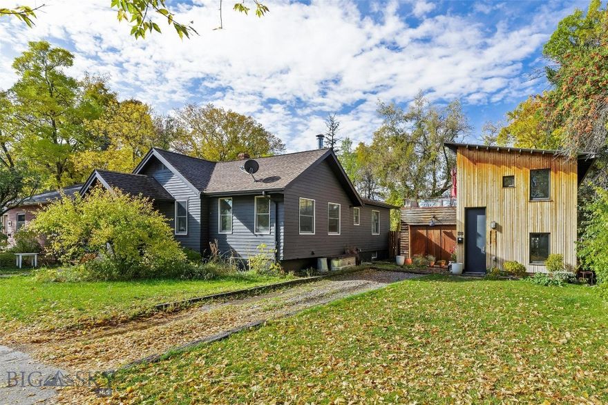 Discover the potential with these two homes situated on three city lots totaling 0.172 acres with R-4 zoning. Located at 605 and 607 North Grand Avenue, just 6 blocks north of downtown Bozeman, these two homes offer an incredible opportunity to maximize your investment potential, as one or both homes can provide rental income. The charming 1935 bungalow (605 N. Grand Ave.) offers a comfortable living space, with 3 bedrooms, 2 bathrooms, classic hardwood floors, original trimwork, and a clawfoot bathtub. Enjoy cozy evenings by the wood stove or relax in the private, fenced-in backyard. Meanwhile, 607 N. Grand is an artfully-designed 2007 home with custom finishes and woodwork. This functional and fun home features 2 bedrooms, 1 bathroom, in-floor radiant heat, and large windows that provide an abundance of natural light. A large upper outside deck with built-in planters and seating makes a great space to entertain and relax, while the covered porch below offers plenty of storage space and an additional entrance. The private, fenced-in backyard includes additional space to enjoy as well as off-street parking. This is a great opportunity to own two great homes in an excellent Bozeman neighborhood. Schedule your showing today!
