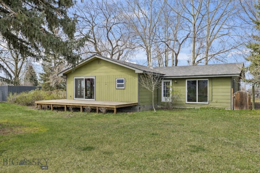 Dreaming of a country home just minutes from both Belgrade and Bozeman? This unique 2-acre property North of town off of Springhill Road offers space, flexibility, and Montana lifestyle at its finest. Featuring a 2,320± sq. ft. home, this property includes two separate 1-acre parcels—providing incredible opportunity for future expansion, investment, multi-generational living or a remodeling project.

Enjoy a peaceful setting surrounded by farmland and mature trees, and just down the road from the East Gallatin River—known for some of the area’s best fly fishing. Whether you're looking to create your own private sanctuary or build a second home on the additional lot, the possibilities here are truly endless.

The property is ideal for those seeking a hobby farm or self-sufficient lifestyle, with room for chickens, goats, and expansive garden space. While open skies and quiet surroundings offer a relaxed, rural feel.

The existing home features 3 bedrooms, 2 bath along with a 2-car garage and additional shop space (being used for horse barn)—perfect for storage, projects, or equipment.

No covenants, strong rental potential, and long-term value make this a rare and versatile offering. More space, more freedom, more opportunity—create the lifestyle you’ve been looking for.