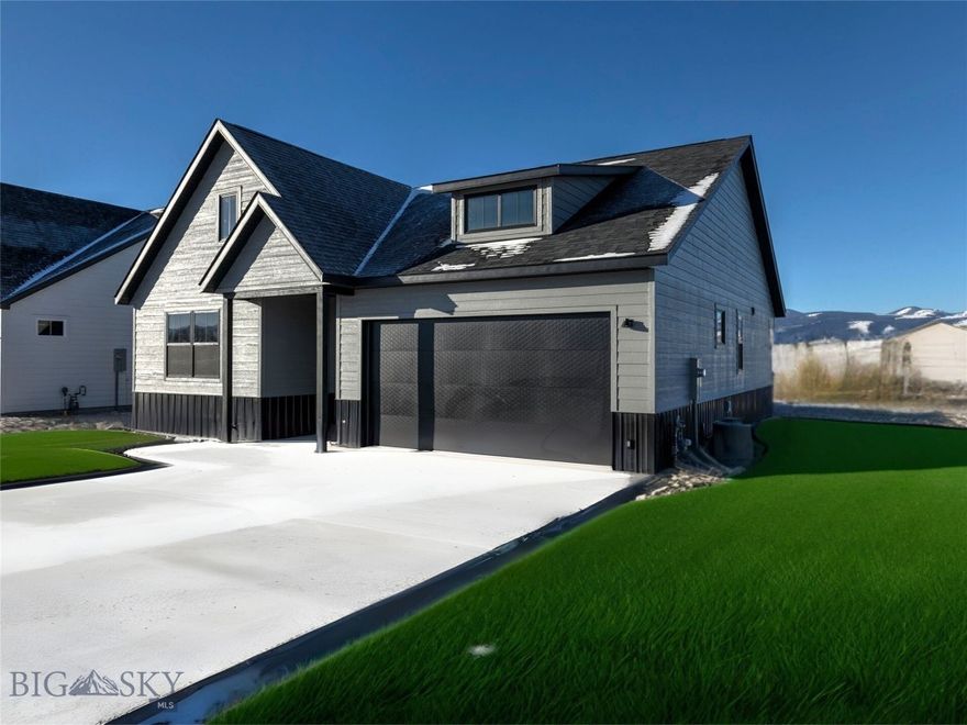 Step into this newly constructed single-family home in Beaumont Place, Deer Lodge’s newest residential community. This thoughtfully designed 3 bedroom, 2 bath home offers 1,373 square feet of single-level living, combining quality craftsmanship with modern efficiency. Inside, you’ll find luxury vinyl plank flooring, central air conditioning, and forced air heat for comfort year round. The open floor plan flows naturally between the kitchen, dining, and living room making this space ideal for entertaining or enjoying quiet evenings at home. Step onto the covered front porch and take in the mountain views, a beautiful backdrop to the relaxed Montana lifestyle. The home also features a fully insulated, 2-car garage, hardboard siding, and an asphalt shingle roof for lasting durability. Landscaping, irrigation, and fencing are included and scheduled to be completed this year, weather permitting, or in the spring of 2026. Located in the heart of Deer Lodge, offers more than just a home, it is a community where neighbors wave, kids ride their bikes down tree-lined streets, and local shops and cafés greet you by name. Life here moves at a gentler pace, with nearby parks, schools, and the surrounding mountains just minutes away. Enjoy small-town living with the comfort of new construction and Montana’s open spaces.