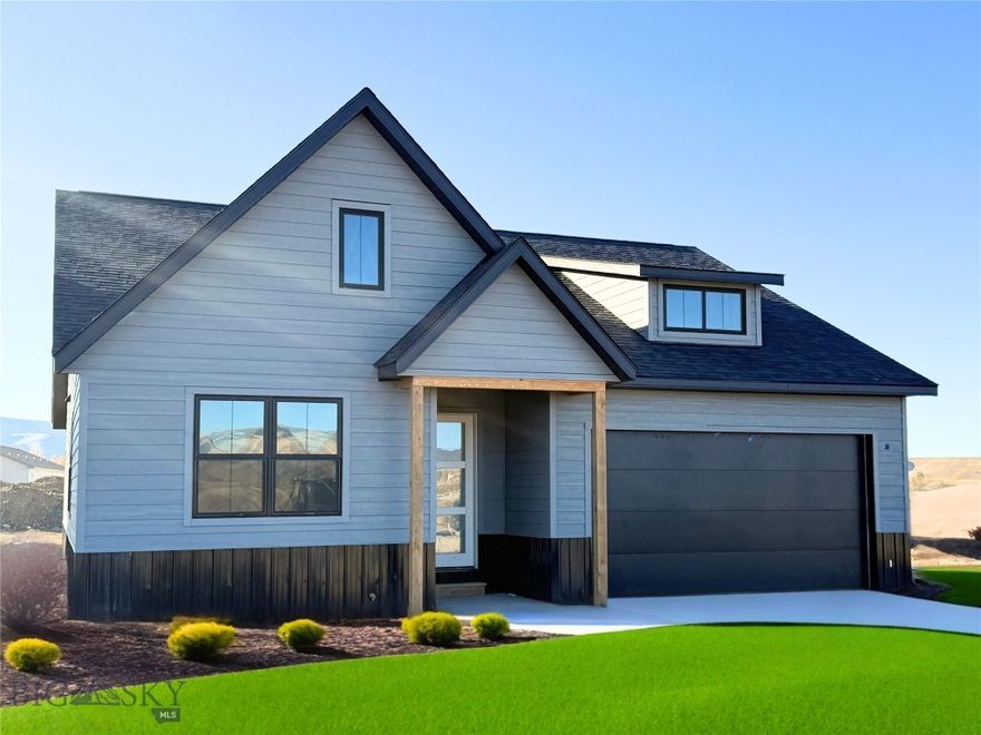 Step into this newly constructed single-family home in Beaumont Place, Deer Lodge’s newest residential community. This thoughtfully designed 3 bedroom, 2 bath home offers 1,373 square feet of single-level living, combining quality craftsmanship with modern efficiency. Inside, you’ll find luxury vinyl plank flooring, central air conditioning, and forced air heat for comfort year round. The open floor plan flows naturally between the kitchen, dining, and living room making this space ideal for entertaining or enjoying quiet evenings at home. Step onto the covered front porch and take in the mountain views, a beautiful backdrop to the relaxed Montana lifestyle. The home also features a fully insulated, 2-car garage, hardboard siding, and an asphalt shingle roof for lasting durability. Landscaping, irrigation, and fencing are included and scheduled to be completed this year, weather permitting, or in the spring of 2026. Located in the heart of Deer Lodge, offers more than just a home, it is a community where neighbors wave, kids ride their bikes down tree-lined streets, and local shops and cafés greet you by name. Life here moves at a gentler pace, with nearby parks, schools, and the surrounding mountains just minutes away. Enjoy small-town living with the comfort of new construction and Montana’s open spaces.