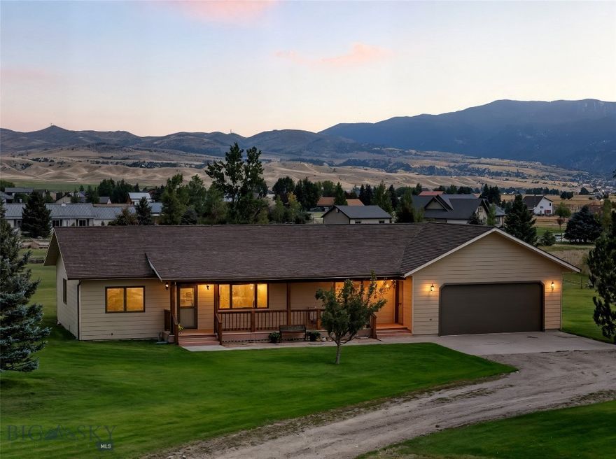 Welcome to the scenic beauty of Troutdale II Subdivision—where wide-open skies meet mountain vistas and the Montana lifestyle unfolds at your doorstep. This is a comfortable 1,400 sq ft, 3-bedroom, 2-bath home, ready for you to make it your own. This quiet cul-de-sac is inviting, with room to grow on these 1.1-acre grounds. Beautiful, newly installed plank flooring throughout the living area, hall and all 3 bedrooms. This home sits among mature trees, open lawn, and relaxing outdoor spaces. The sounds of nature abound.

Take in views of the Madison Mountain Range from your front porch—an ideal spot for your morning coffee or evening glass of wine. Out back, the private deck and patio invite summer BBQs, quiet stargazing, or lively gatherings with friends. There's ample space for your RV and convenient common-area parking for guests.

Just minutes from Ennis Lake and the world-renowned Madison River, this property offers easy access to fishing, boating, and all things outdoors. Whether you're dreaming, playing, or simply enjoying the peaceful pace of life—this home is your gateway to it all.

Come live the Montana dream.