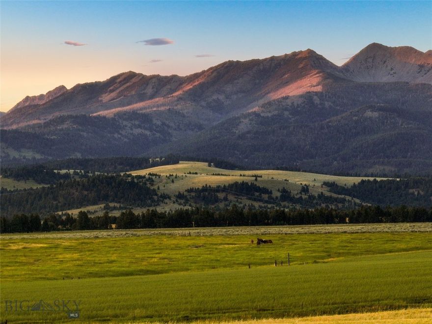 130+ acres of pristine and unspoiled rolling farm ground just east of Clyde Park very near the base of the Crazy Mountains with exceptional views every way you look.  Surrounded by large land holdings, including the Crazy Mountain Ranch (20,000+ acres) those views are unlikely to change! The setting sun paints the mountains in vivid multi-color arrangements which are never the same twice.  This is your chance at an "end of the road", rare opportunity for a small farmstead or ranch.  A new planting of wheat coming soon but imagine returning the fields to native grasses and flowers.  Bring your horses so you can head into the "Crazies" for an incredible backcountry adventure. Next head down to the Shields or Yellowstone Rivers for exceptional boating and/or fishing. Clyde Park can cover many of your needs and with less than 25 minutes to Livingston you can take advantage all a small Montana town has to offer, including restaurants, shopping, and entertainment.  To the west are the Bangtail, Bridger and Gallatin Mountain ranges with the very popular Bridger Ski Area tucked in there.  The wildlife is as abundant as it is diverse and can all be seen on the property. This is an opportunity to experience the Montana you have dreamed about.
