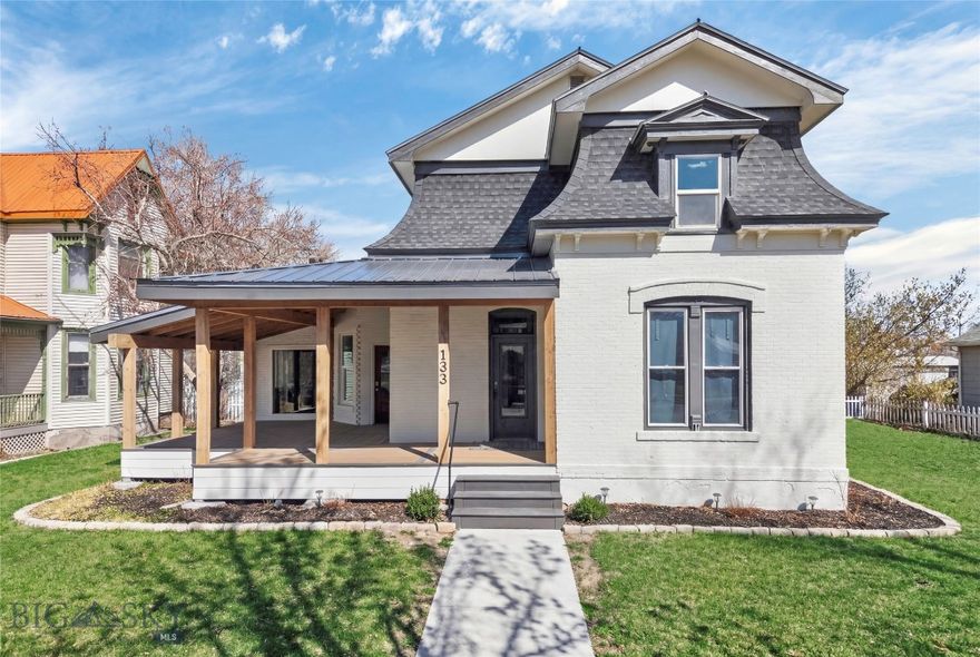 Step into timeless elegance with this beautifully updated 1890-built Victorian residence, nestled in the charming town of Townsend, Montana. With its original brick exterior enhanced by fresh paint and a stunning custom timber front porch, this home blends classic character with modern upgrades. Boasting two separate entrances, the home offers flexible living options. One entrance welcomes you directly into the cozy dining room, perfect for everyday living. The more formal entrance showcases a gorgeous stained glass accent window and leads you upstairs to the private quarters. At the top of the stairs, you’ll find a spacious bedroom to your right. Down the hall, a fully-equipped studio apartment features an additional bedroom, kitchen space, full bathroom, and a versatile flex area, ideal for guests, extended family, or potential rental income. The main level is equally impressive, featuring a warm and inviting kitchen with convenient laundry just off the back, leading to your private patio. Enjoy gatherings in the spacious living room, complete with double French doors opening to a charming bedroom and an adjacent powder bath. Off the dining room, discover a true retreat in the primary suite, offering a cozy sitting area, a generous walk-in closet, and en suite bath. Whether you are seeking a spacious family home or simply a place full of character and comfort, this Victorian beauty is not to be missed. SELLER OFFERING $10K TOWARD RATE BUY DOWN OR CLOSING COSTS.