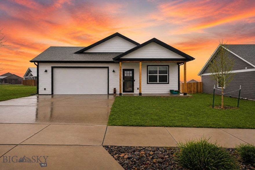 >>>EXTREMELY LARGE BACKYARD 3X THE NORMAL SIZE IN THE COMMUNITY <<< Discover the perfect blend of comfort and modern living in this stunning single-level home, featuring 3 spacious bedrooms and 2 stylish bathrooms on an expansive fully fenced in 9,200 SF lot. Built in 2018, the open floor plan is ideal for entertaining, highlighted by vaulted ceilings that create an airy atmosphere throughout the living room, kitchen, and dining area.

The gourmet kitchen boasts elegant quartz countertops and top-of-the-line stainless-steel appliances, including a gas range. Relax in the inviting living room, complete with a cozy corner gas fireplace and large windows that flood the space with natural light. Step outside through the patio doors to enjoy the covered patio and beautifully landscaped backyard, equipped with underground sprinklers.

The master suite is a true retreat, featuring a generous walk-in closet, dual sinks, a tile shower, and a separate toilet closet for added privacy. Two additional bedrooms, a full bath, and a convenient laundry room complete the layout. Benefit from dual covered patios—one at the front and another accessible from the living room—perfect for outdoor gatherings.

With an attached two-car garage featuring keyless entry and proximity to an open field and trail system, this home is both practical and picturesque. Plus, enjoy the added advantage of solar energy and NEW carpet has been ordered.  Don’t miss the chance to make this exceptional property your new home!