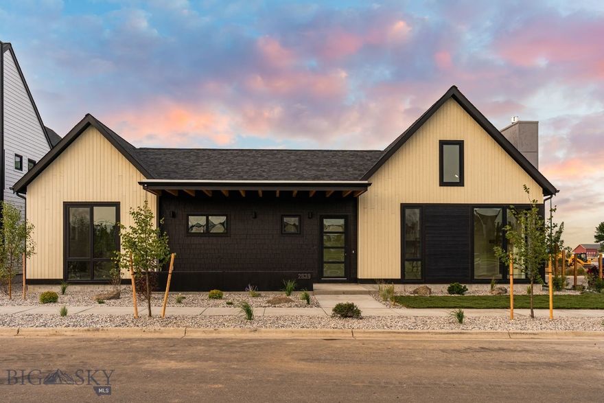 Experience the Parade of Homes in Gran Cielo at 2839 Cielo Way—our Glede CP-4 design plan and one of the last remaining park homes in Bozeman’s sought-after Gran Cielo neighborhood. Perfectly positioned on a premier south-facing, park-front lot with mountain views, this residence offers a rare combination of modern design, luxury finishes, and an unbeatable location.

Glede homes represent the most state-of-the-art option in Gran Cielo—thoughtfully situated on premium lots and distinguished by their refined detailing. Built by CP Build, this 4-bedroom, 3.5-bath, 2-story home with a 3-car garage showcases a sleek modern floor plan with oversized windows that flood the interior with natural light while framing sweeping views of the park and surrounding peaks.

Enjoy seamless indoor-outdoor living with expansive outdoor spaces designed for entertaining, while solar panels and central A/C provide year-round efficiency and comfort. Inside, every detail has been thoughtfully curated: high-end engineered wood flooring from Germany, a GE Café appliance package with gas cooktop and wall oven, and Euro-style Innotech windows with tilt-and-turn technology, defender hardware, and black-on-black frames. Premium carpet with memory foam padding and designer touches throughout elevate the sense of comfort and luxury.

More than a showcase, this home embodies a lifestyle. Featured in the 2025 Parade of Homes, it represents the pinnacle of modern Montana living. Don’t miss one of the final opportunities to own a park-front home in Gran Cielo—schedule your private showing today.