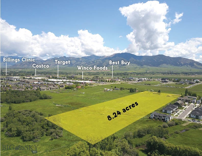 Thomas @ 27th is a well thought out and incredible multi-family development opportunity on over 8 acres on two separately deeded parcels in the rapidly growing N 19th corridor. This project is near full entitlement for a 224 unit complex with a 2+ acre park. The site works well with the neighboring development and is situated near Costco, Target, Winco Foods, Billings Clinic, Best Buy and numerous other commercial amenities. It is also near Emily Dickenson Elementary, Chief Joseph Middle and Gallatin High Schools. The property has commanding Bridger and Gallatin Range views and intersects with the planned PROST trail system. This project offers a great opportunity with much needed higher density housing and has an option for "affordable housing" incentives. The project is comprised of 4 beautifully designed buildings with studio, one and two bedroom units. Utilize the work that has been done to date to finalize this plan with the city and be ready to break ground in 2025. There are two existing single family homes and a large shop on on the property that are being sold "AS IS". A robust document package is available for review by qualified buyers. Don't miss this rare infill offering that is near final approval!