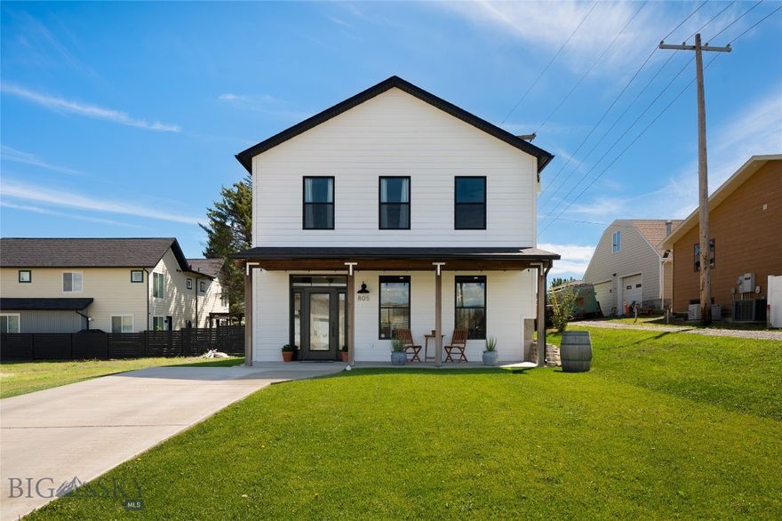 Here is a delightful 3 bedroom 2.5 bath thoughtfully and beautifully designed home, that you must see! Esthetically pleasing and OH so charming and exceedingly comfortable. Meticulously maintained inside and out. Nicely landscaped yard, including underground sprinklers. Radiant heated concrete floors on the main level with 9 foot ceilings that features a VERY COOL rough hewn beam, for an sweet added touch. The wide open kitchen features Stainless Steel appliances, and custom butcher block counter tops, and  a generously sized island. You can stroll right out from the dining area to the back patio, where the 6 foot cedar planked fence gives you great privacy to relax and unwind. Radiant heated floors on upper level as well, and boasts a master suite with walk-in closet and a spacious bathroom with a large tiled shower. Rounding out the upstairs, is a 3rd bathroom and 2 more bedrooms with comforting natural light coming through all of the windows. This exceptionally high quality build is most certainly worth a look! This home REALLY is so lovely and welcoming. You'll see!!