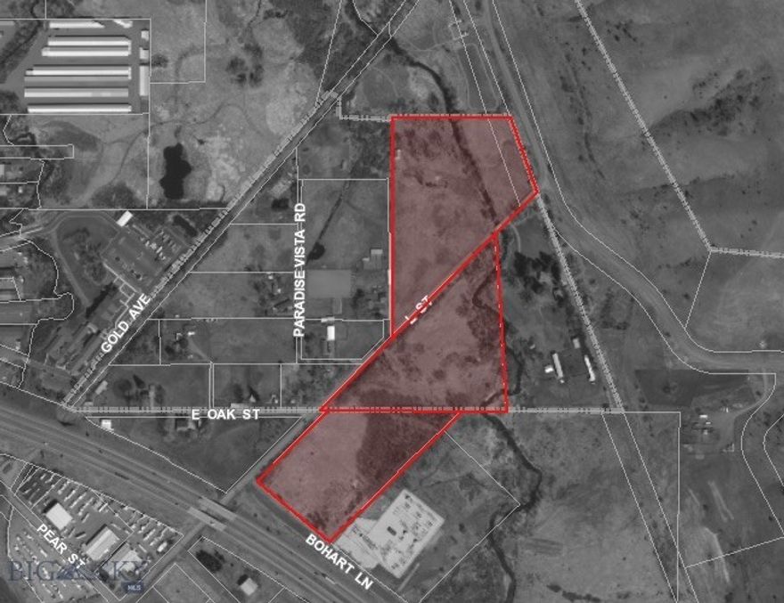 Largest remaining infill development site within close proximity to Downtown Bozeman. Totalling over 24 acres, this property has recently completed all annexation and zone map amendment requirements and is fully incorporated into the City of Bozeman. The Northernmost parcels along L Street have recently been zoned R-B, and the southernmost parcel (~6.9ac) is currently zoned M-1. The M-1 parcel is also located within the Pole Yard Urban Renewal District and may qualify for TIF reimbursement. The properties are located in Census Tract: 30031000600, and may also qualify for LIHTC funding. More information is available for qualified investors/developers.