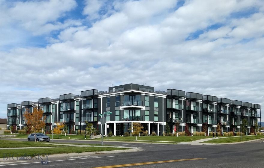 Enjoy the easy life at Talbach House. The Talbach House Condominium offer a unique turn-key and lock & leave home for full or part-time residents just minutes to MSU, Hyalite Canyon, restaurants, and all the amenities Bozeman's south side has to offer. This immaculate condo is located on the coveted top floor facing West with incredible views of the Spanish Peaks, Tobacco Roots, ponds, and park across the street.  It features contemporary finishes with an efficient floor plan including two master suites, large living area, powder bath, and a covered balcony to enjoy those perfect sunsets. Unit 307 includes huge Euro style windows and doors with custom window coverings, A/C, washer and dryer, walk-in closet, quartz tops, hardwood floors, and is conveniently located to it's dedicated carport and lockable storage. Talbach House amenities include two gyms, secure entry, two elevators, lobby, and off street parking. Schedule a showing today.