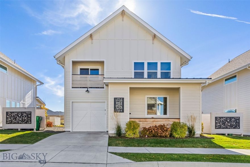 Experience refined Montana living in this stand-alone luxury condo just minutes from Downtown Bozeman and the hospital. Thoughtfully designed with high-end finishes and smart-home features, this residence offers effortless comfort and style. The condo is move in ready and being offered furnished. Enjoy modern touches throughout, including Nest thermostats, built-in speakers, automatic blinds, and an open, light-filled layout that highlights stunning mountain views. Two spacious en-suites provide privacy and relaxation, while a versatile third room serves perfectly as an office or guest space. Step outside to two patios or your balcony to take in Bozeman’s signature sunsets, or head out to the nearby walking and biking trail system for easy access to outdoor adventure. Parts of this trail system serve as a cross-country ski trail in the winter. The oversized garage provides plenty of storage for all your gear, and the association covers lawn care and snow removal for true lock-and-leave living. With R-O zoning allowing for Type 2 short-term rentals (with 70% owner occupancy), this property combines modern luxury, low-maintenance convenience, and investment flexibility in one of Bozeman’s most desirable locations.