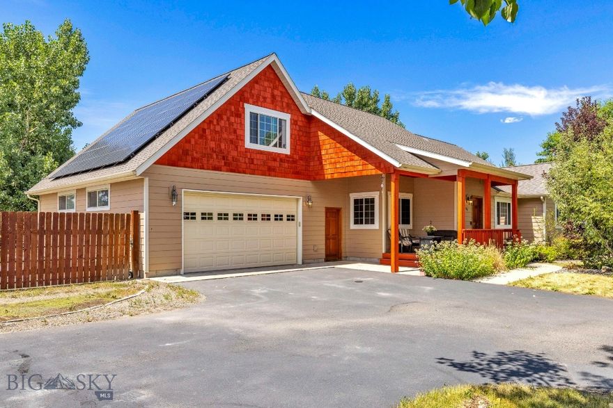 Immaculate Home with Bonus Room, Solar, Vaulted Ceilings & More on Nearly Half an Acre Near Bozeman.

Set on a beautifully landscaped 0.47-acre lot in the desirable Landmark neighborhood, this meticulously maintained 3-bedroom, 2.5-bath home offers the perfect blend of comfort, functionality, and efficiency—with 2,246 square feet of living space and a versatile bonus room above the garage, ideal for a home office, media room, or guest retreat.

The heart of the home features vaulted ceilings, solid hardwood flooring, and a cozy gas fireplace that anchors the open-concept living area. Thoughtful upgrades throughout the home offer long-term peace of mind, including owned solar panels, a reverse osmosis system, a water softener, and a central vacuum unit.

Enjoy the large primary suite, complete with a big walk-in closet and an ensuite bath with a dual vanity sink. The spacious laundry room includes a brand-new LG washer and dryer set—all ready for move-in convenience.

The oversized garage provides plenty of storage for vehicles, toys, and tools, while the blacktop driveway and fresh exterior paint enhance the curb appeal. Step outside into a serene, maturely landscaped yard with nearby access to parks, trails, and community playgrounds.

Located just minutes from Ridge View Elementary School (Pre-K through 4th grade), and with quick access to Belgrade, Bozeman, Montana State University, and Bozeman Yellowstone International Airport, this home also places you within easy reach of Big Sky Resort, Bridger Bowl, and Yellowstone National Park for year-round recreation. Seller is offering a $10k credit to buyers to use towards interest rate buy down, closing costs, prepaids or a combination of all on acceptable offers.