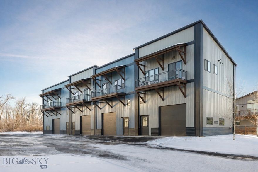 Discover a refined live/work retreat where craftsmanship, versatility, and Montana lifestyle converge. Ideally positioned with close access to the Gallatin River, this functional property offers a rare opportunity to seamlessly blend residential comfort with professional-grade workspace. This 2 bedroom, 2 office, 3 bathroom live/work residence showcases attractive, thoughtfully selected finishes that bring warmth and polish to the living areas while remaining practical and enduring. Designed with flexibility in mind, the property supports true live/work functionality, ideal for discerning owners who value both productivity and quality of life. At the heart of the property is an impressive heated interior shop, expansive and well-appointed, featuring a large full size overhead door for effortless access. Above, a mezzanine office overlooks the shop floor—an inspiring vantage point that combines efficiency with architectural interest, perfect for management, creative work, or client-facing operations. The property finances residentially, an uncommon advantage for a space of this caliber, and seller financing may be considered, offering additional flexibility to qualified buyers. Distinctive, versatile, and impeccably this is a rare offering for those seeking elevated function without compromise.