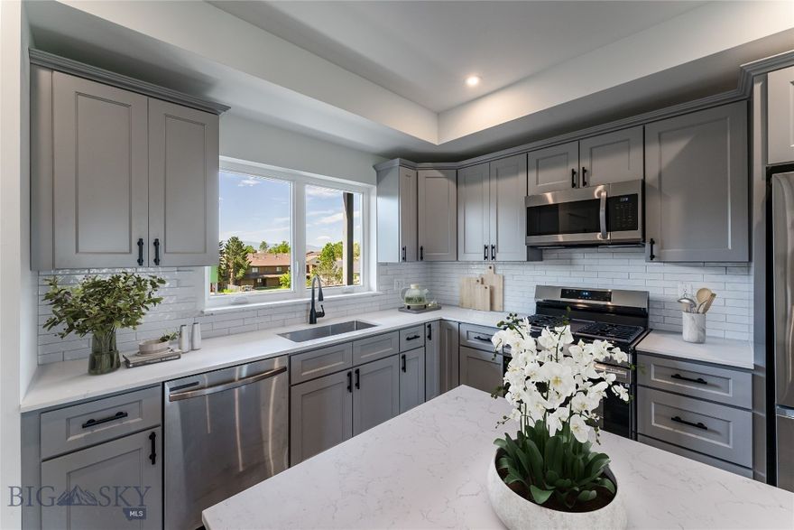 This 2 bed 2 bath condo sits right across the street from Montana State University and offers beautiful views of the Bridgers from your private patio. Located in a secure building, with a 1 car attached garage, this condo offers safety and comfort. In the heart of Bozeman, many amenities are close by including downtown Bozeman just minutes away.